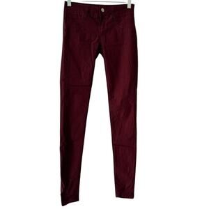 VIP Jeans Burgundy Stretch Skinny Jeggings – Size 3/4